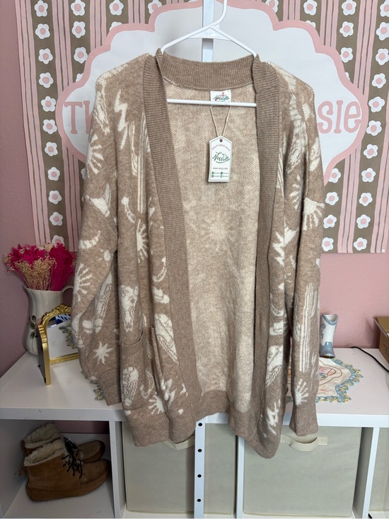 new in Sweaters - NWT New In Open-Front western Cardigan Sweater